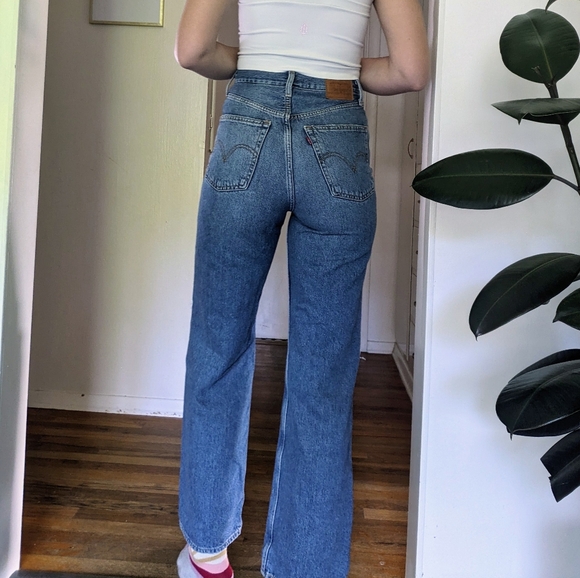 Levi's High Loose Jeans size 25 - Picture 3 of 5